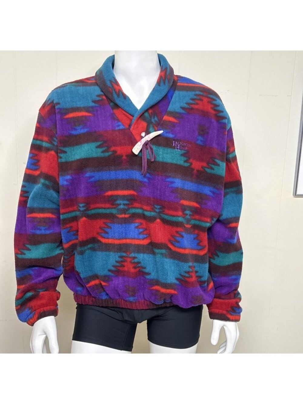 Little Big Horn Shirt Co Fleece Sweater Jacket XL Southwest Jackson Hole USA